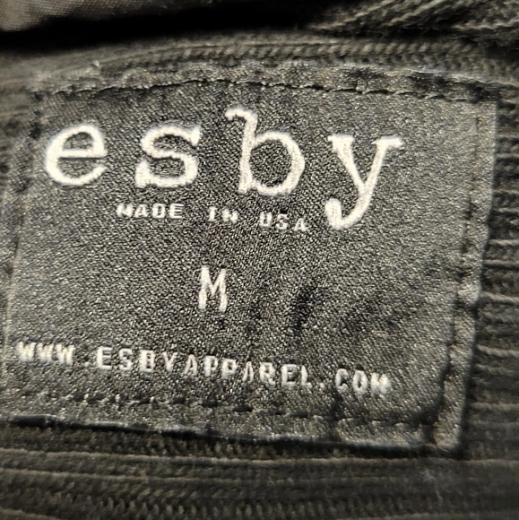 Esby Mesa Top Black Rib Dolman Sleeve Turtleneck Sweater 100% Cotton Medium - Picture 6 of 8